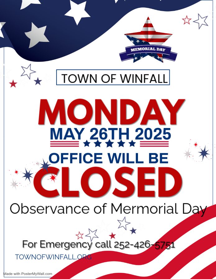 Memorial Day Closed